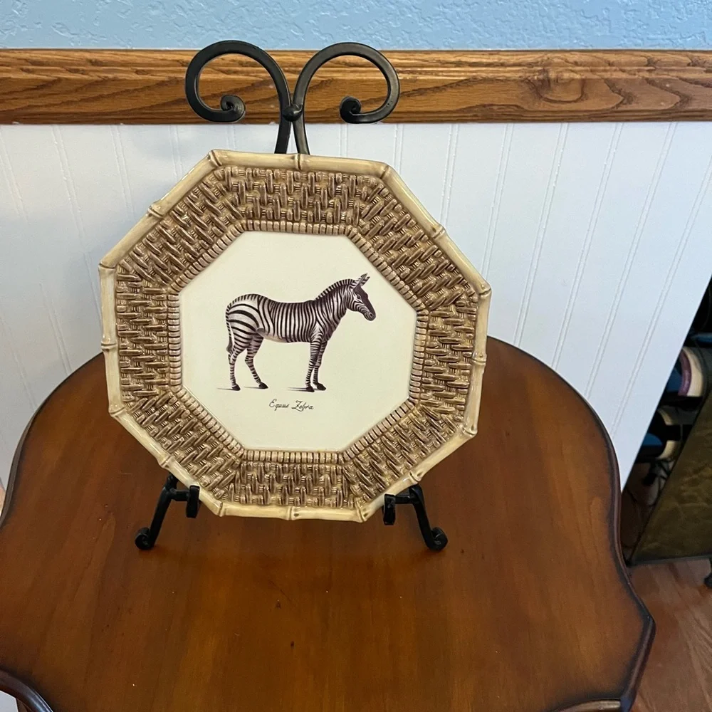 Raymond Waites Zebra plate‎ decorative